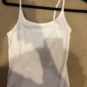 Ribbed white tank
